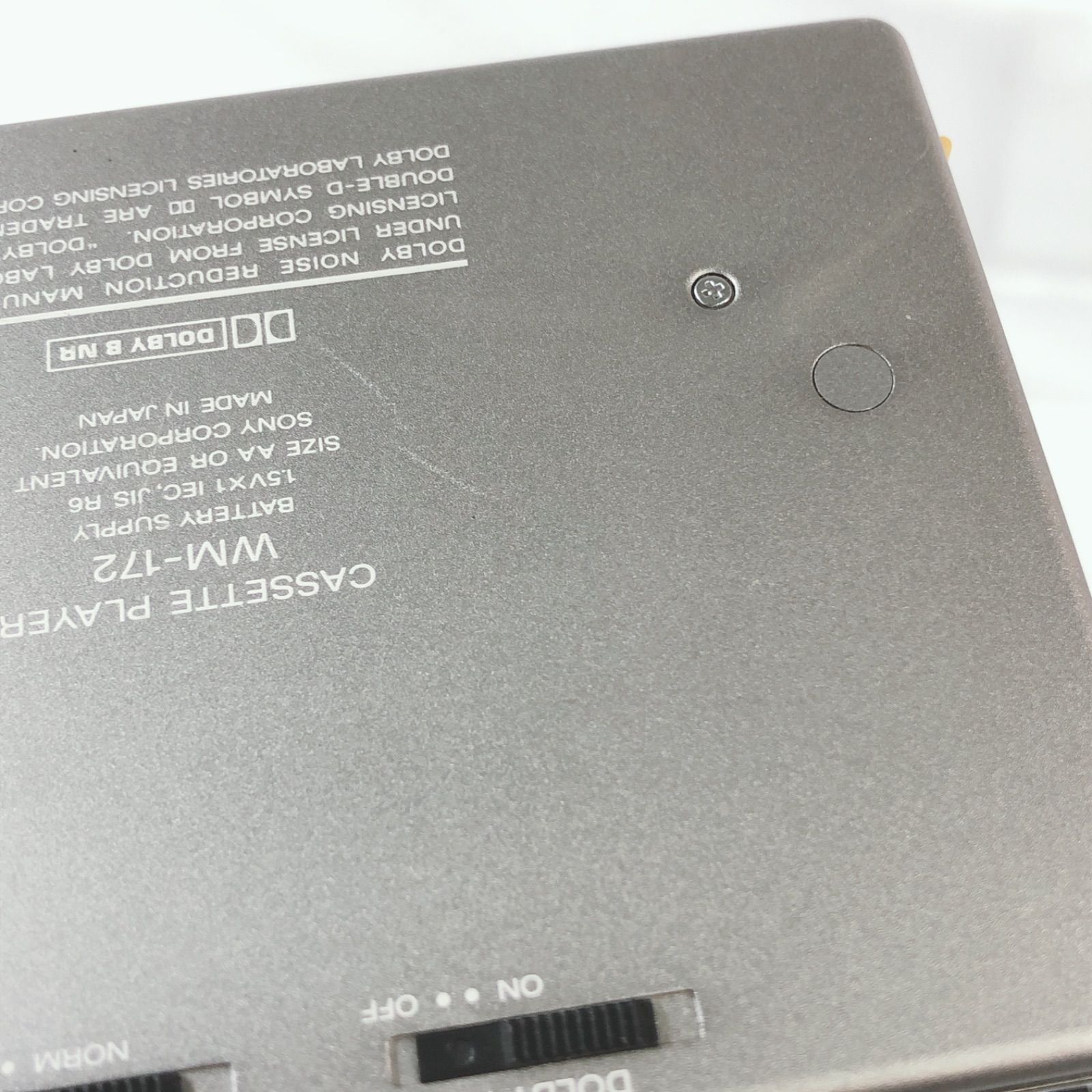 【ジャンク】SONY カセットウォークマン WM-109  リモコン電池付き ジャンク】SONY カセットウォークマン WM-109 リモコン電池付き