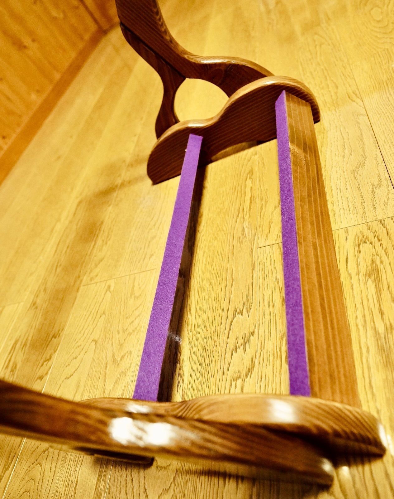 ニス仕上げ ３本掛け