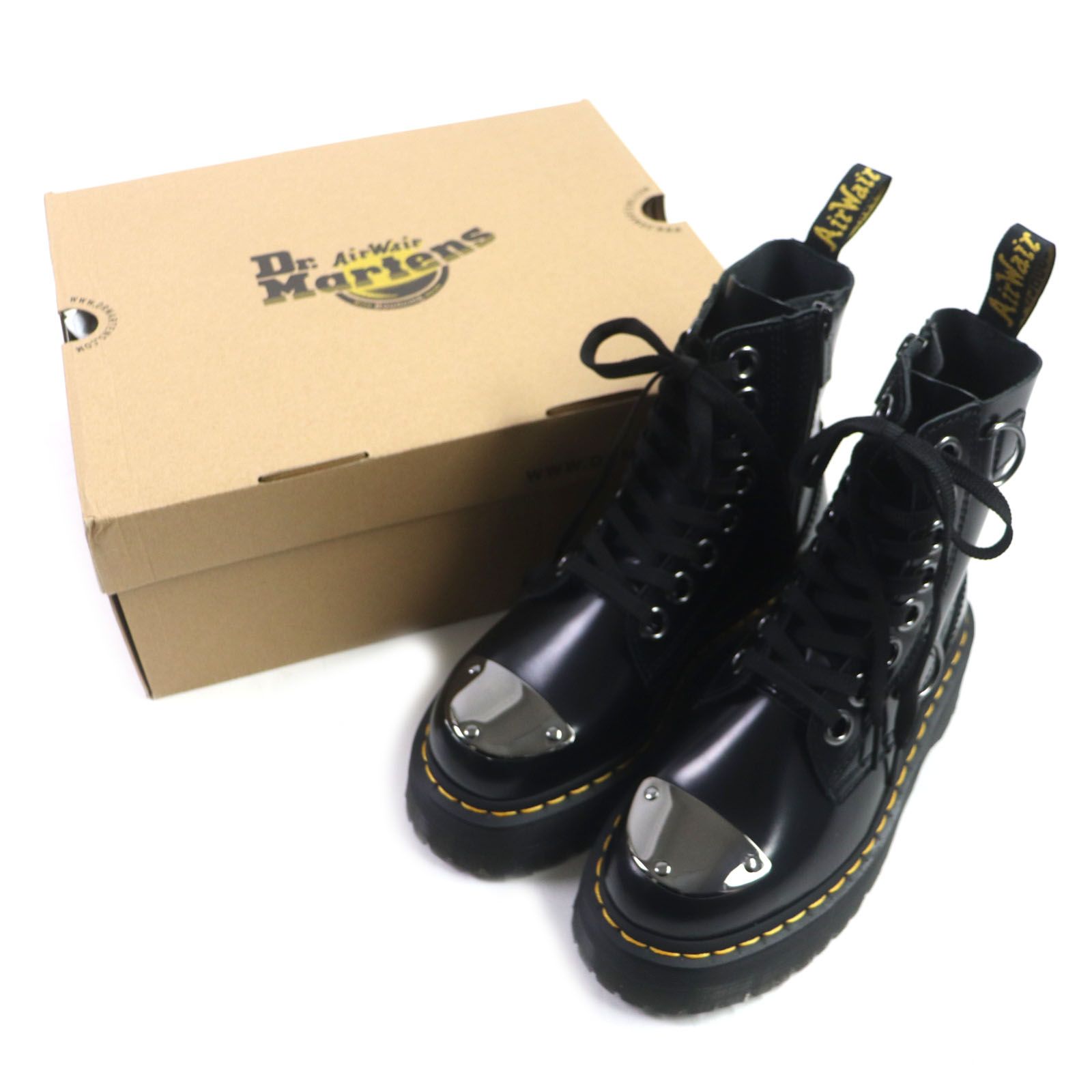 未使用品▼Dr.Martens ドクターマーチン 30789001 JADON ALT ジェドン レザー レースアップ ブーツ ブラック UK 3  箱付き レディース