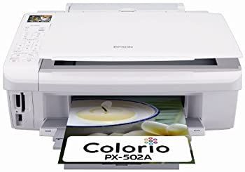 EPSON Colorio インクジェット複合機 PX-502A 有線・無線LAN標準搭載 普通紙くっきり 4色顔料インク