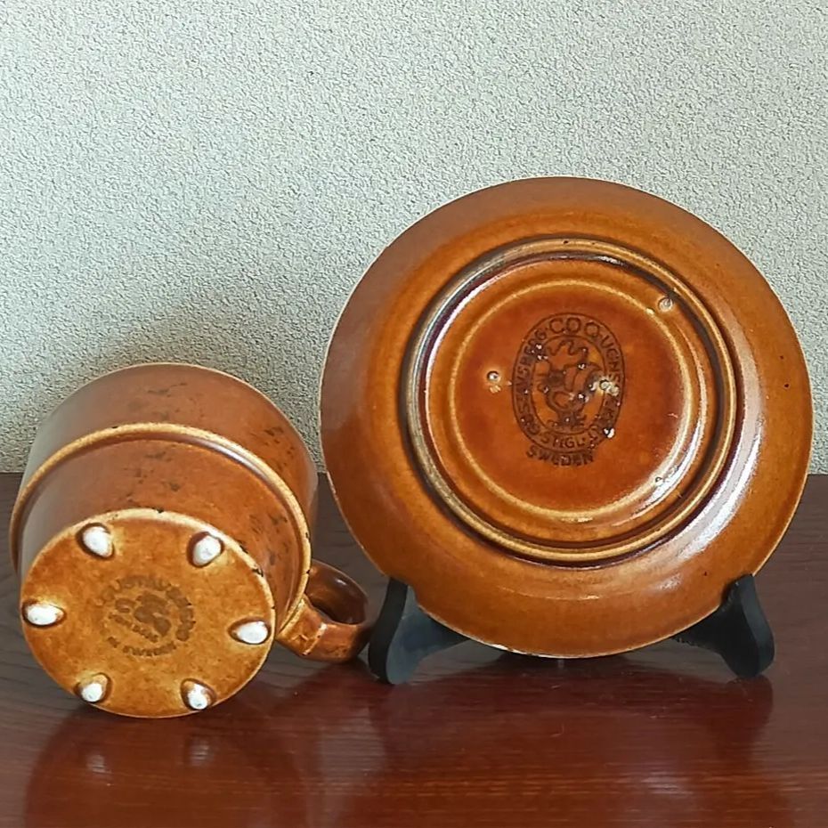 グスタフスベリ gustavsberg TERRA C&S 皿 クリーマーセット グスタフスベリ gustavsberg TERRA C&S 皿 クリーマーセット