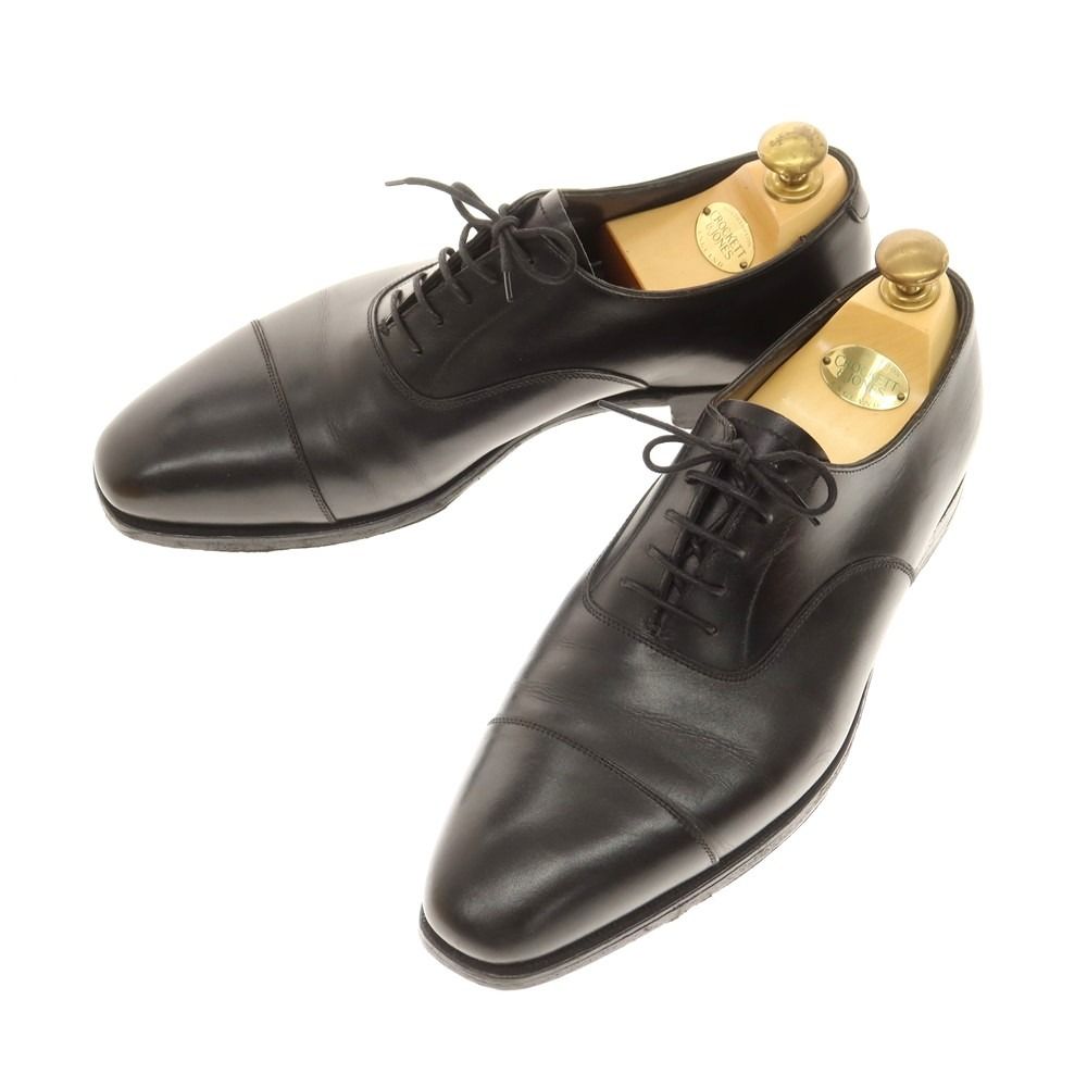 クロケットアンドジョーンズ CROCKETT-JONES ハンドグレード AUDLEY ストレートチップ ドレスシューズ ブラック サイズ8E メンズ