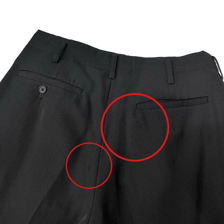 Y's for men ウールギャバジン内外2タックパンツ スラックス