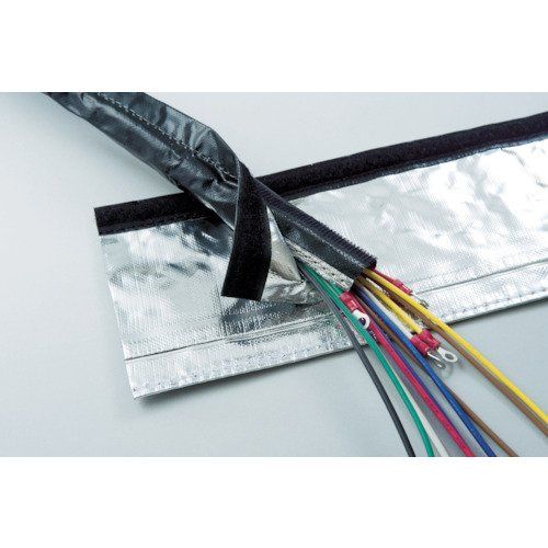 新品 TRUSCO(トラスコ) 電磁波シールド結束チューブ マジックタイプ 50Φ5m MTF505