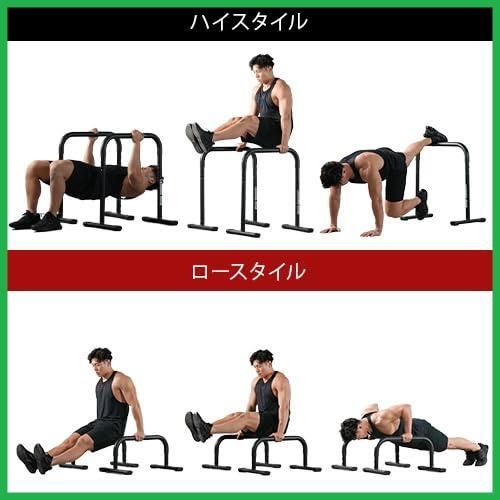 高さ3段階 プッシュアップバー ディップスバー 耐荷重120kg 分割 ディップスタンド 筋トレ器具 2WAY DS800 リーディングエッジ ブラック WHITEMONARCHHOTEL_COM