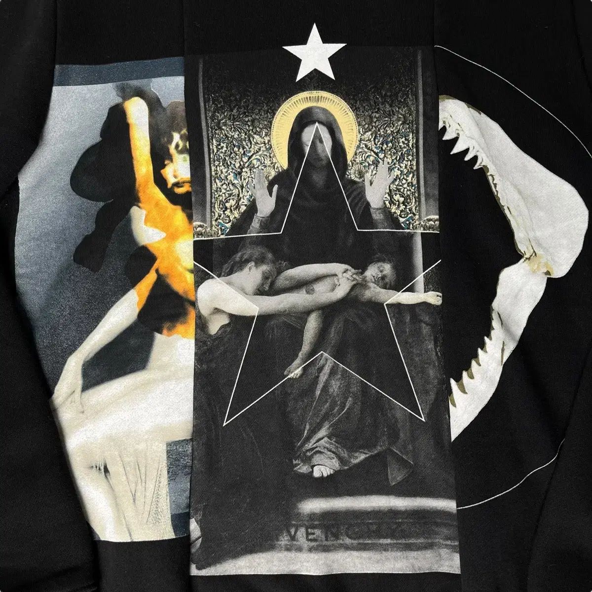 Givenchy(ジバンシィ) リカルド ティッシュ 聖母マリア パーカー 黒 