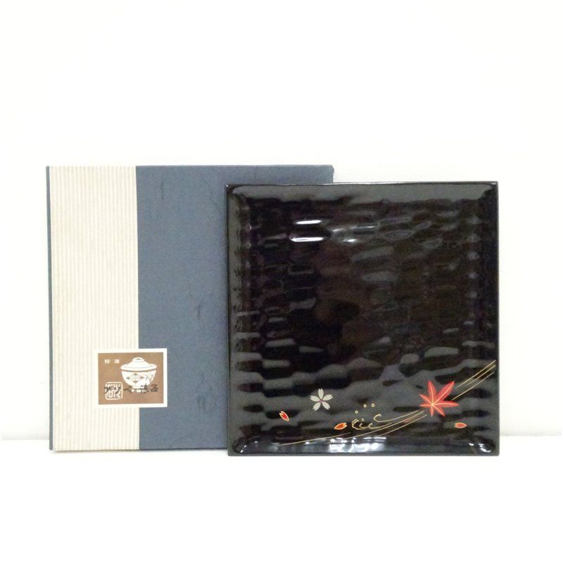 M998 時代 光琳蒔絵 螺鈿 春夏秋冬図変 総梨地吸物膳 二十客 木製漆器 M998 時代 光琳蒔絵 螺鈿 春夏秋冬図変 総梨地吸物膳 二十