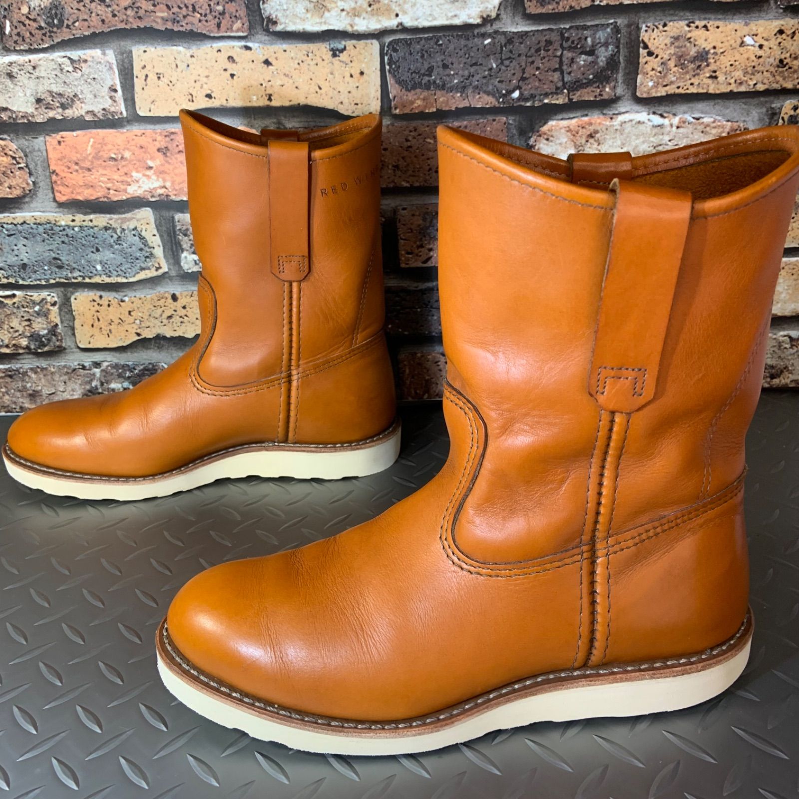 ☆REDWING 9866 ペコスブーツ ゴールドラセット 2011年製 US7.5E 25.5 