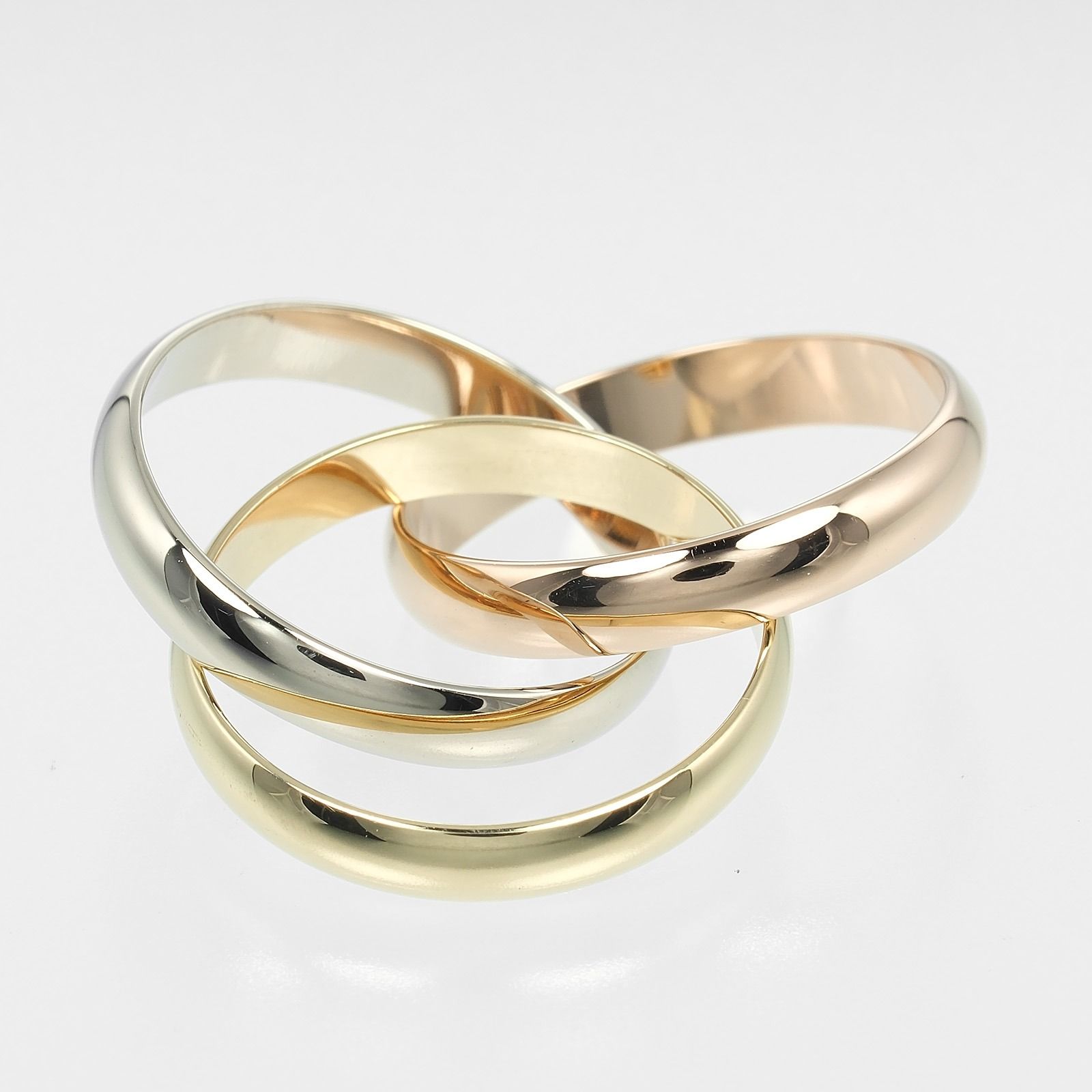 K18YG デザイン リング k18 YG 天然 ダイヤモンドデザインリング