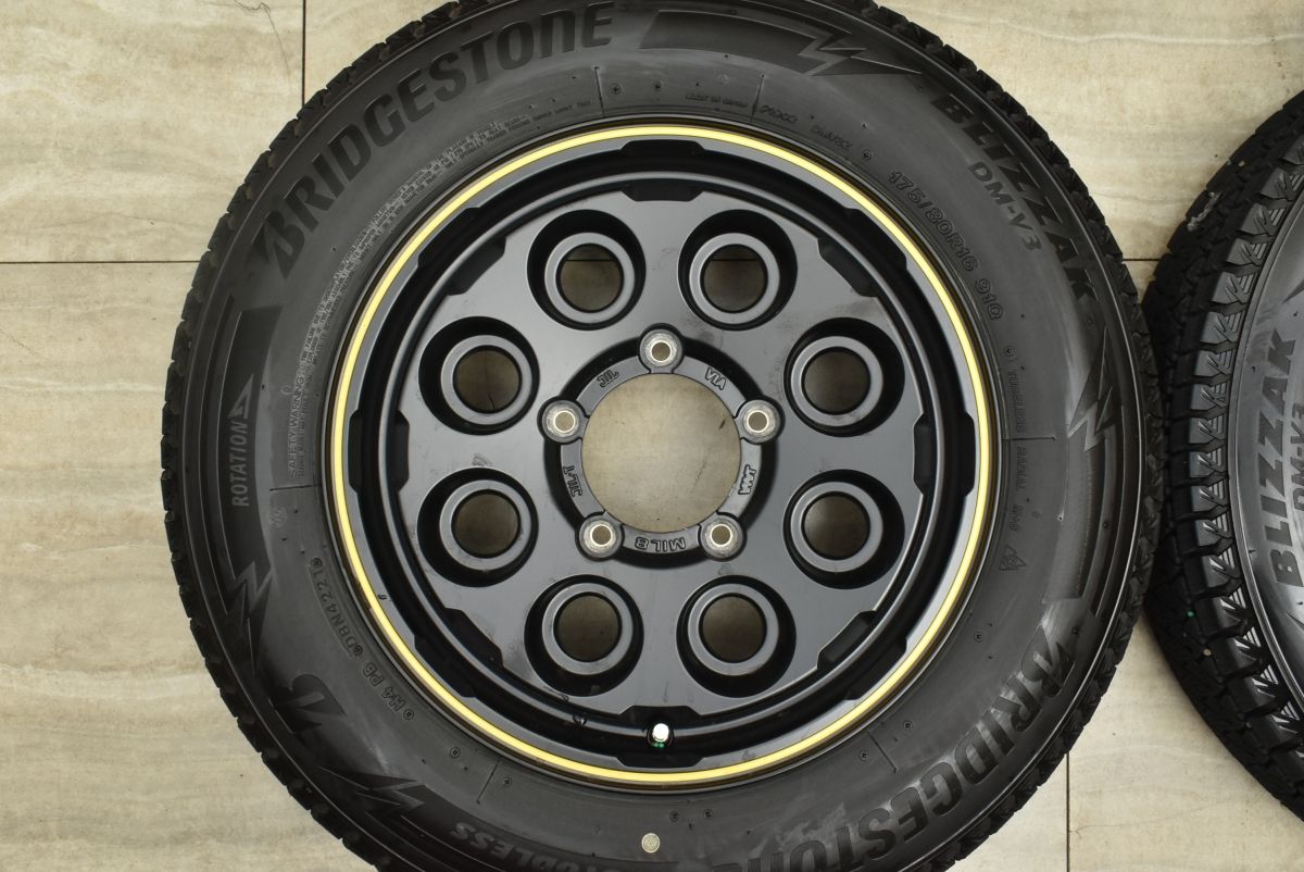 バリ溝 美品】PPX MIL:8 16in 5.5J +20 PCD139.7 ブリヂストン 