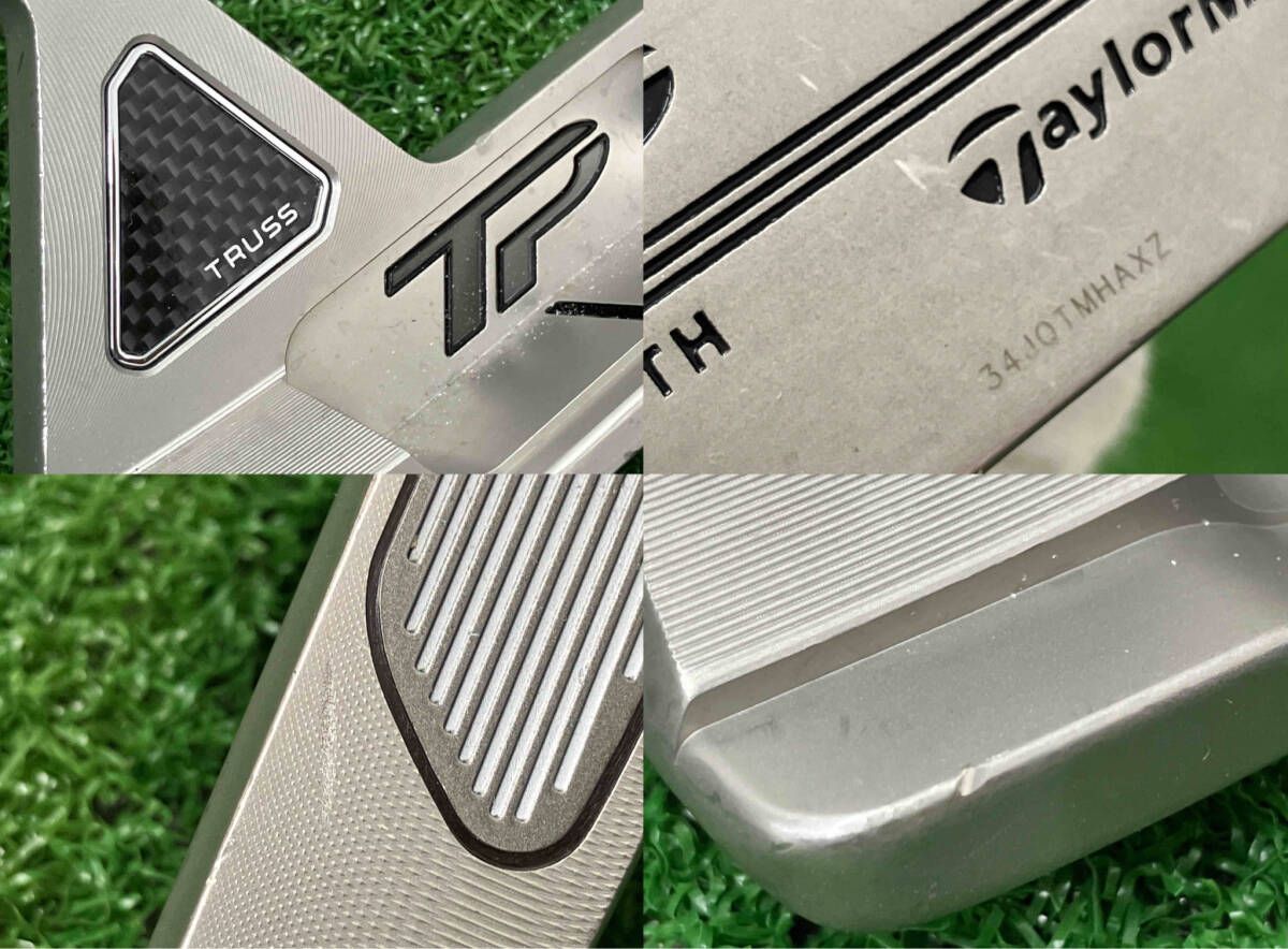 カバー有 パター TaylorMade TP TRUSS B3TH トラスヒール 男性右利き 