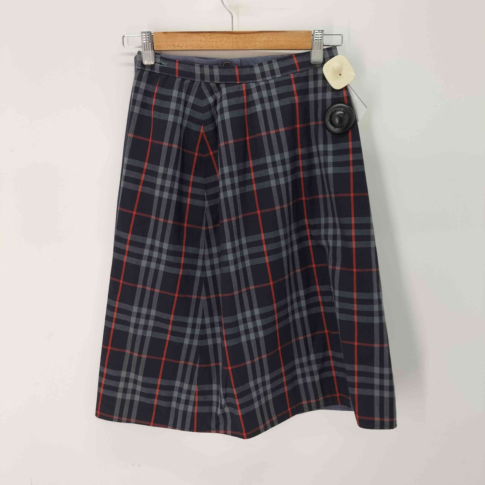 バーバリーズ BURBERRYS コットンポリ ノヴァチェック リバーシブルラップスカート レディース 表記無