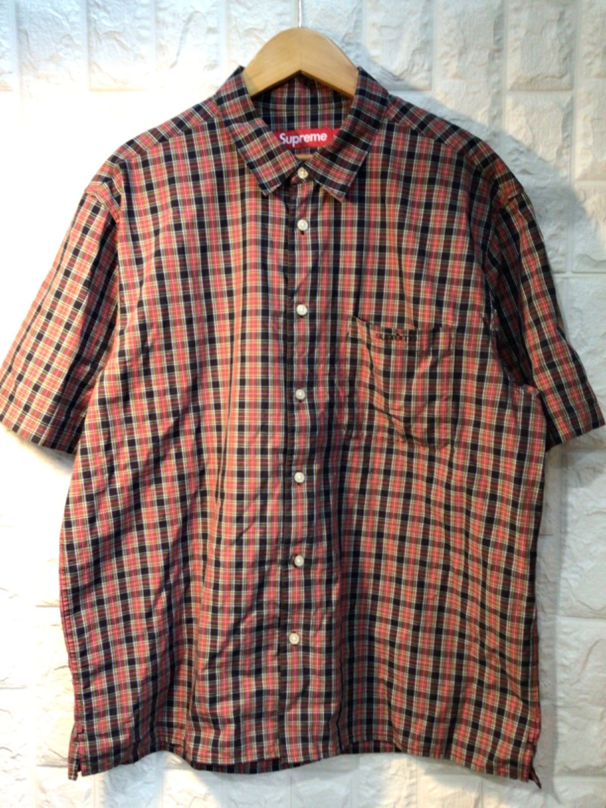 Supreme 24SS Loose Fit mini Plaid S/S Shirt - メルカリ