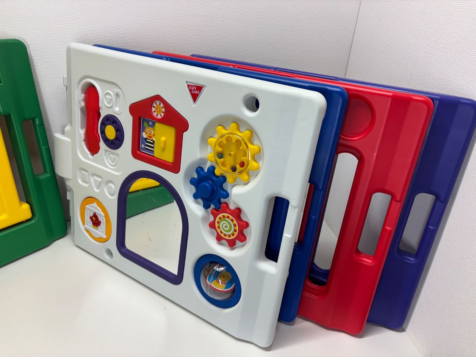 日本育児 ミュージカルキッズランド 8面式 6面式 ＋ 追加パネル２枚 計8面式 ベビーサークル