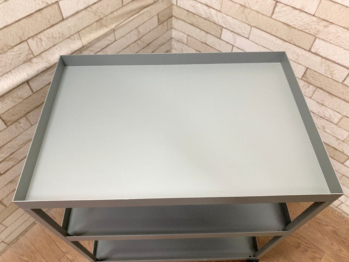 イデアコ ideaco スチールワゴン メタルファクトリー 6040WG キャスター付 アッシュグレー 幅60cm キッチンワゴン 定価5.5万 畑1069 MARWIL-DEMENAGEMENTS_CH