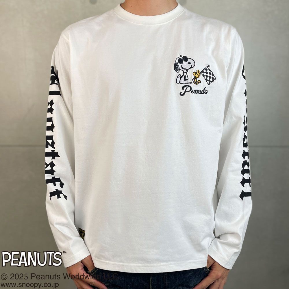 PEANUTS MOTORCYCLES 長袖シャツ スヌーピーXXL 新品未使用 SNOOPY×Flagstaff PEANUTS MOTORCYCLE TEE フラッグスタッフ