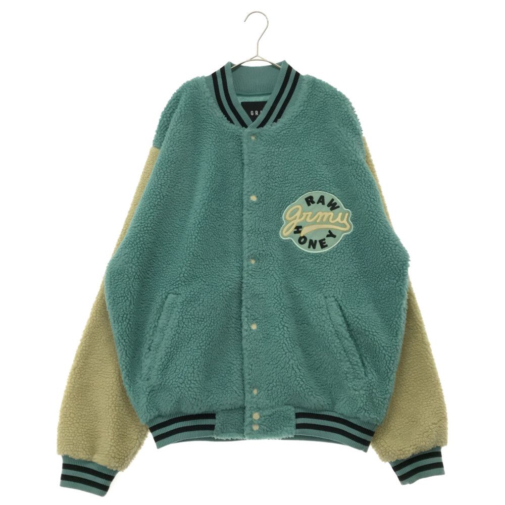 GRMY (グライミー) HIVE SHERPA BUTTON SWEAT SHIRTS ワッペンボア