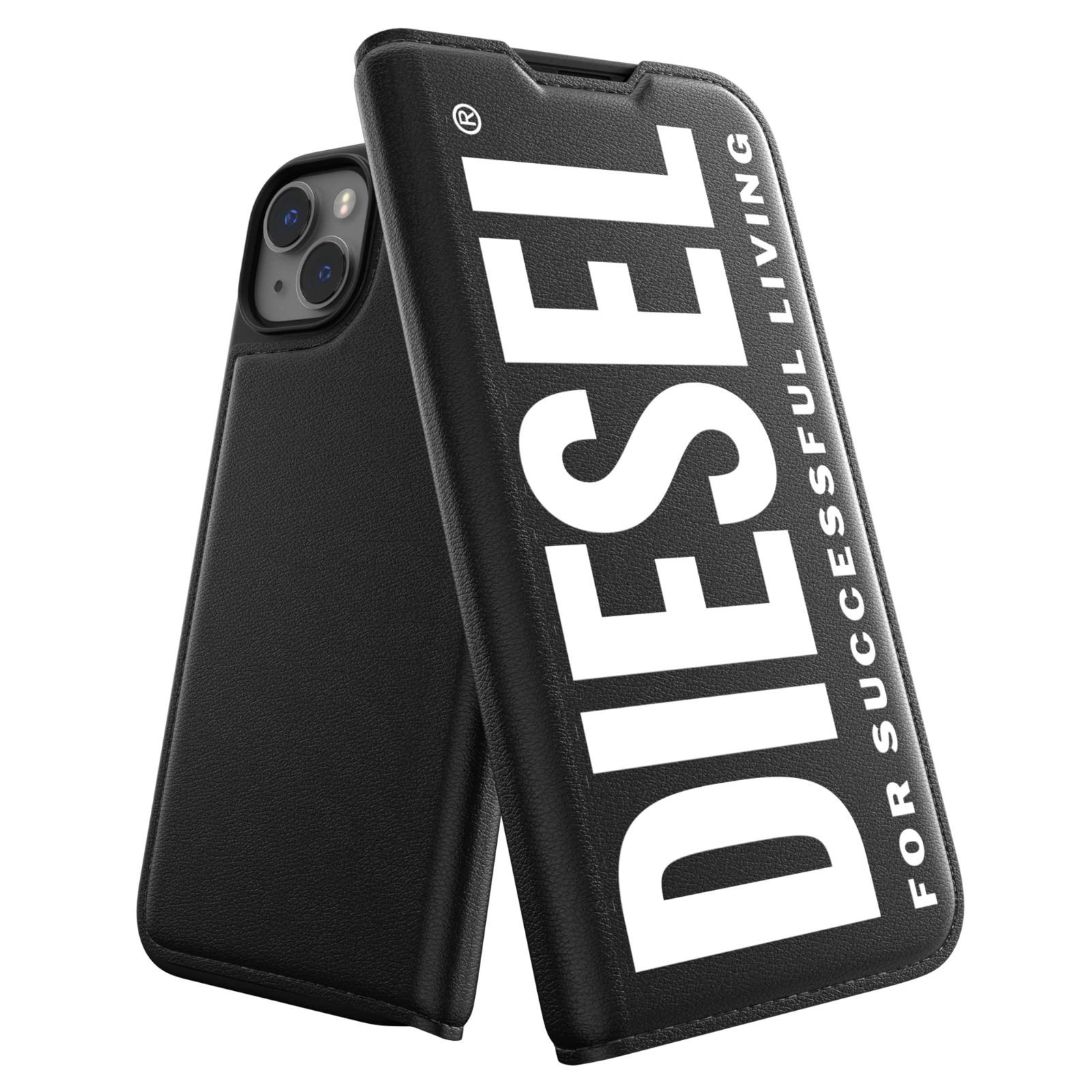 色: ブラック/ホワイト (ラージロゴ)】DIESEL iPhone14Plu - その他