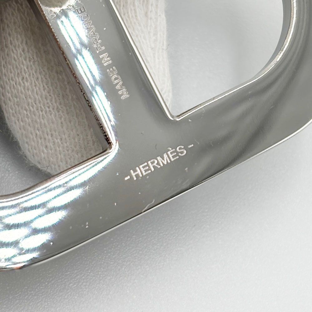 HERMES エルメス シェーヌダンクル ブローチ ブラック SS 約14.8