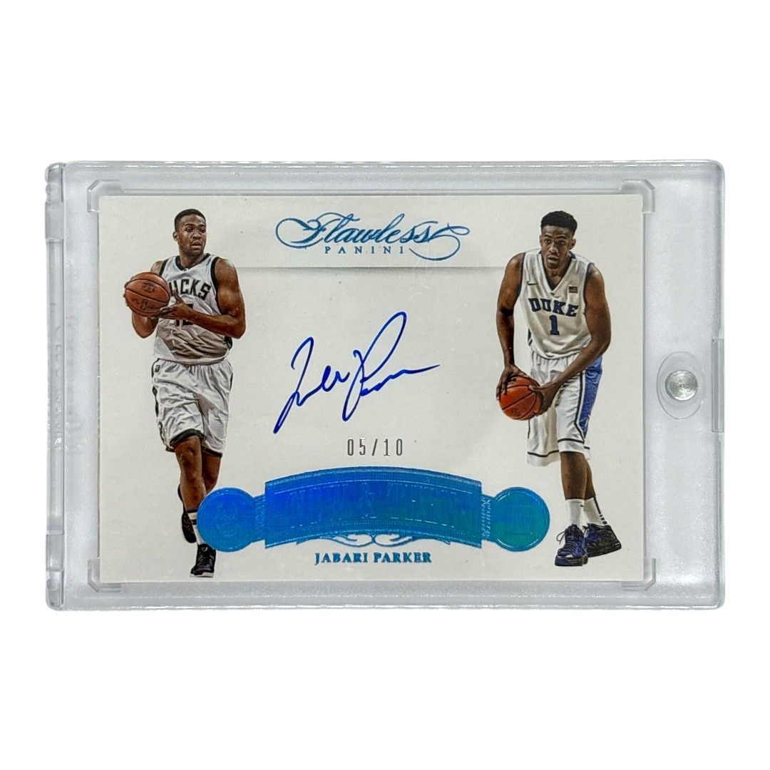 PANINI NBAカード FLAWLESS NOW - THEN JABARI PARKER BUCKS DUKE 05|10 NT-JP 送料無料 IT1