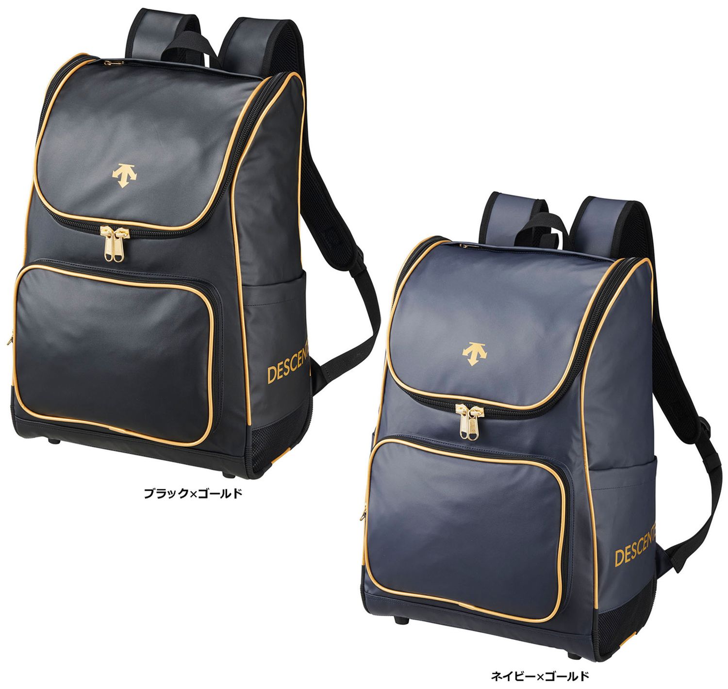 デサント DESCENTE バックパック 鞄 リュック 部活 クラブ ジム DB4FBP00U BKGD ブラック×ゴールド