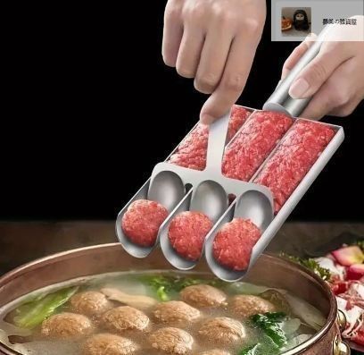 ミートボールさん専用！ 多機能ステンレス製トリプルミートボールメーカーセット - DIY