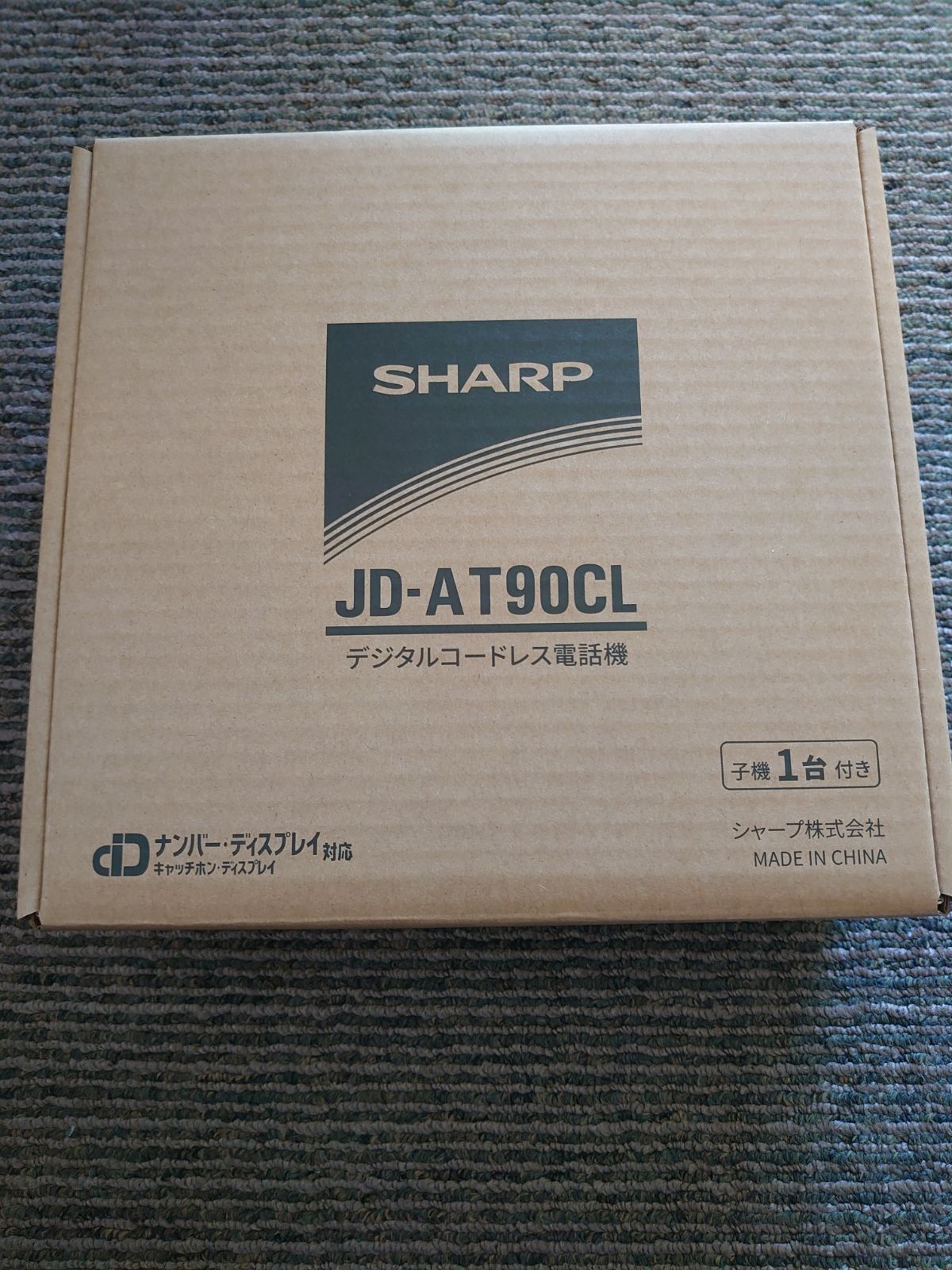 シャープ 電話機 コードレス 子機1台付き JD-AT90CL - メルカリ