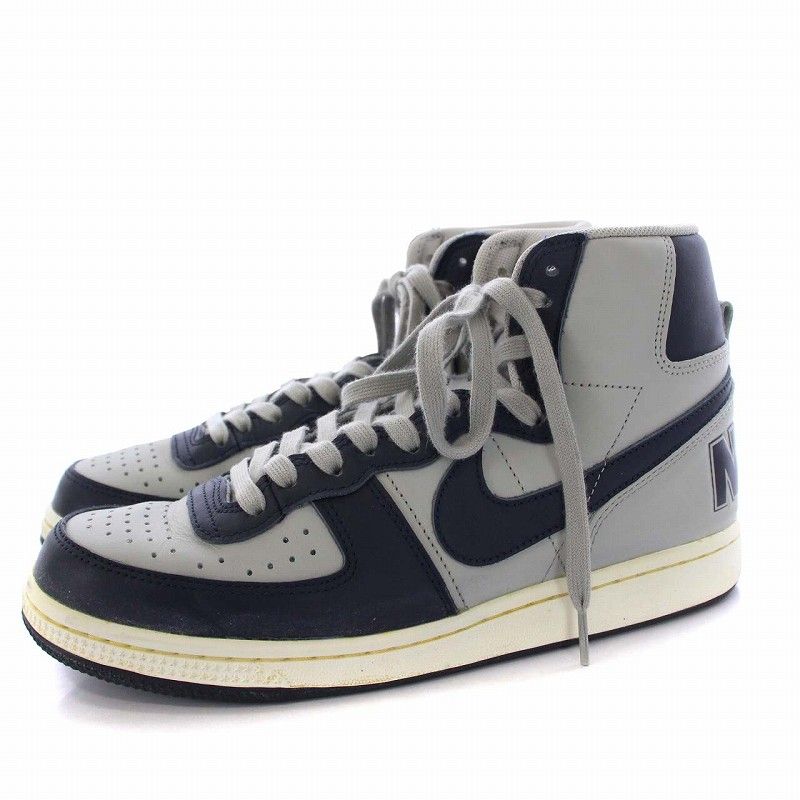 ナイキ NIKE Terminator High Georgetown/Granite and Dark Obsidian(2022) ターミネーター  ハイ ジョージタウン/グラニット アンド ダーク オブシディアン スニーカー US8 26cm FB1832 - メルカリ