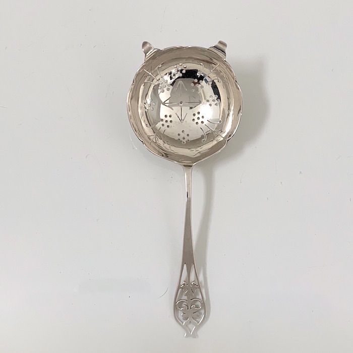 スプーン型ティーストレイナー【ヴィンテージ】シルバー 1934年(983  