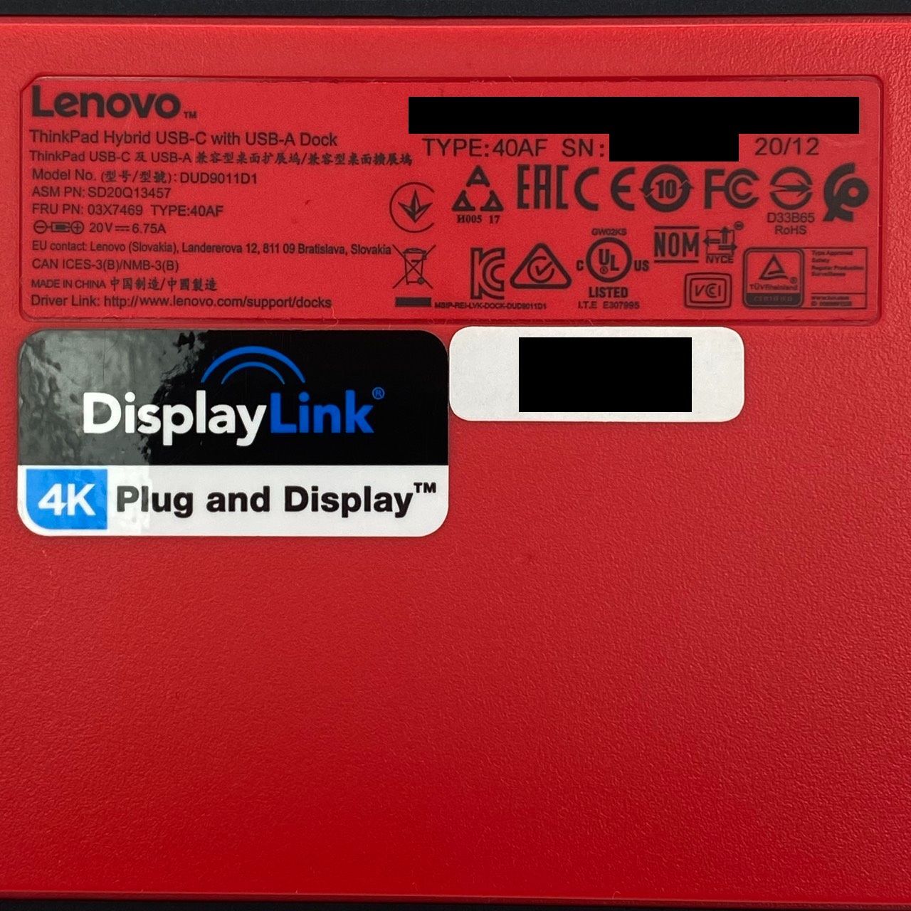 Lenovo ThinkPad Hybrid USB-A Dockドッキングステーション 4K対応 CHRISTIANNAURATH_COM_BR