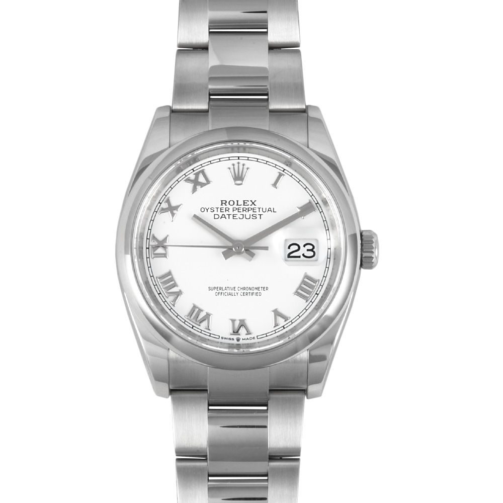 ロレックス ROLEX 126200 ランダムシリアル 腕時計 ホワイトローマン文字盤 ドームベゼル メンズ【中古】