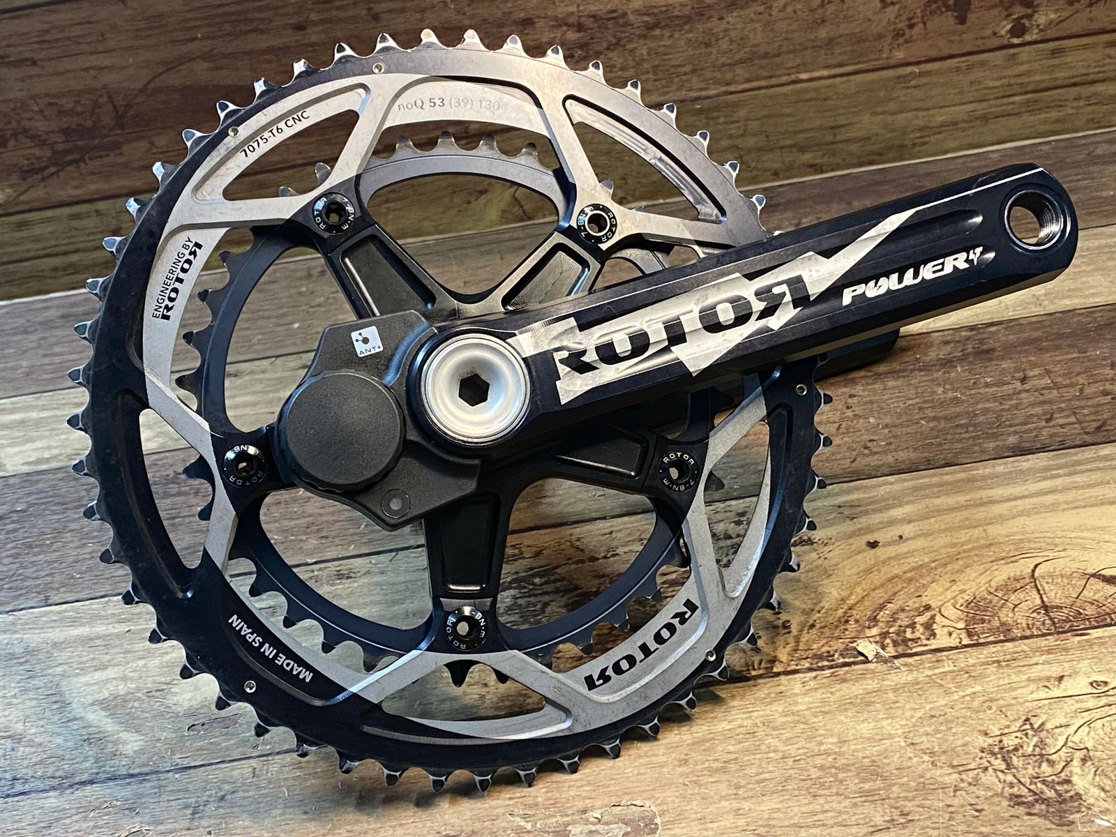 HH254 ローター ROTOR 3D パワーメーター クランクセット 53|39T 170ｍｍ 片側計測 動作 済