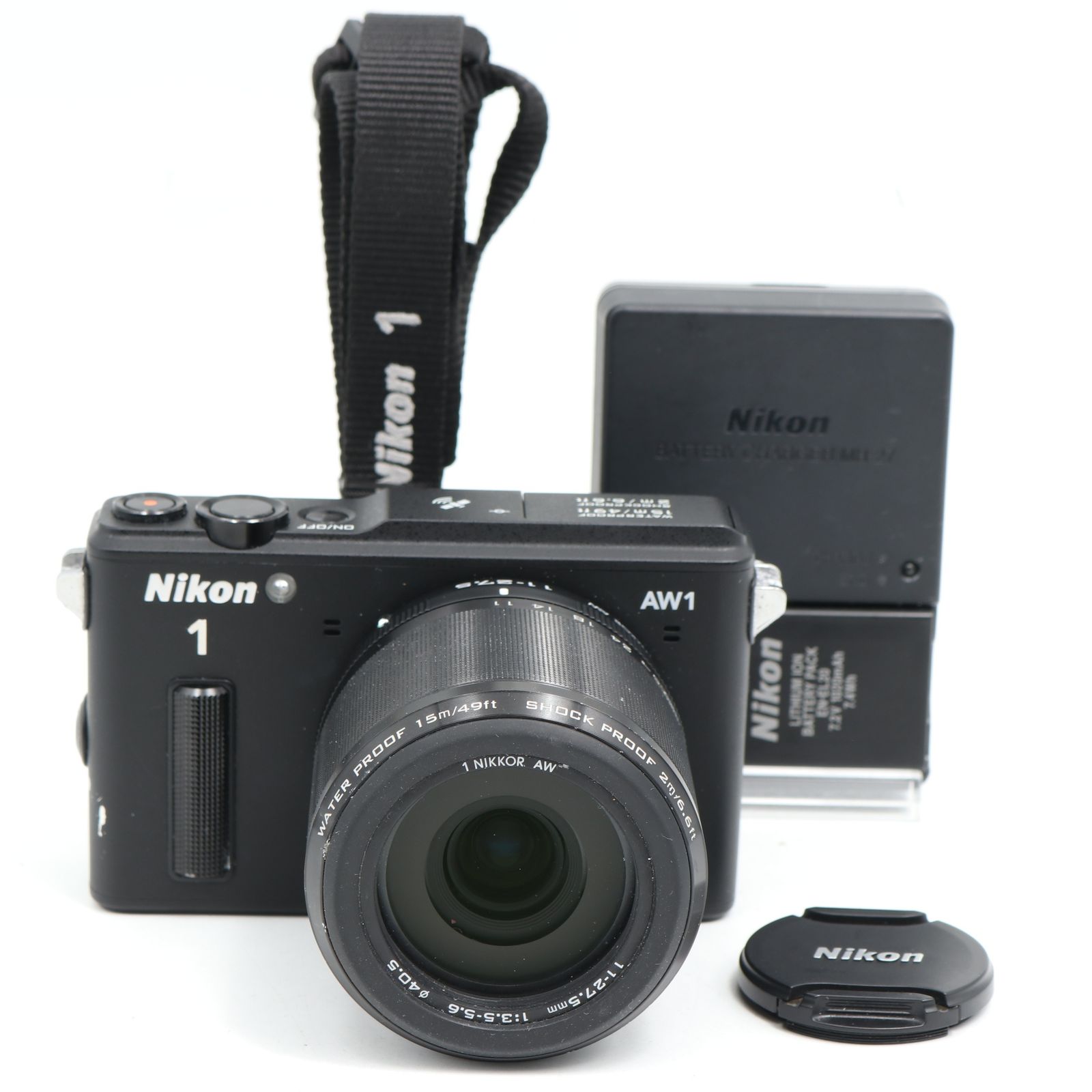 【難品】Nikon ミラーレス一眼カメラ Nikon1 AW1 防水ズームレンズキット ブラック N1AW1LKBK