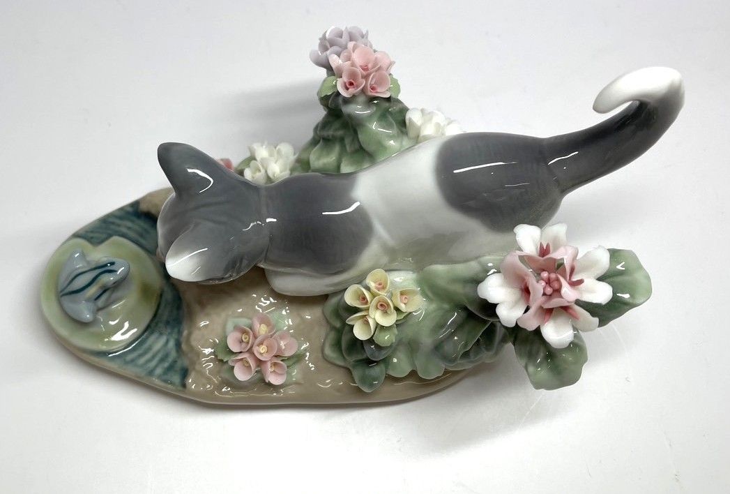 品質保証，人気SALE】 LLADRO リヤドロ にらみ合い フィギュリン 置物