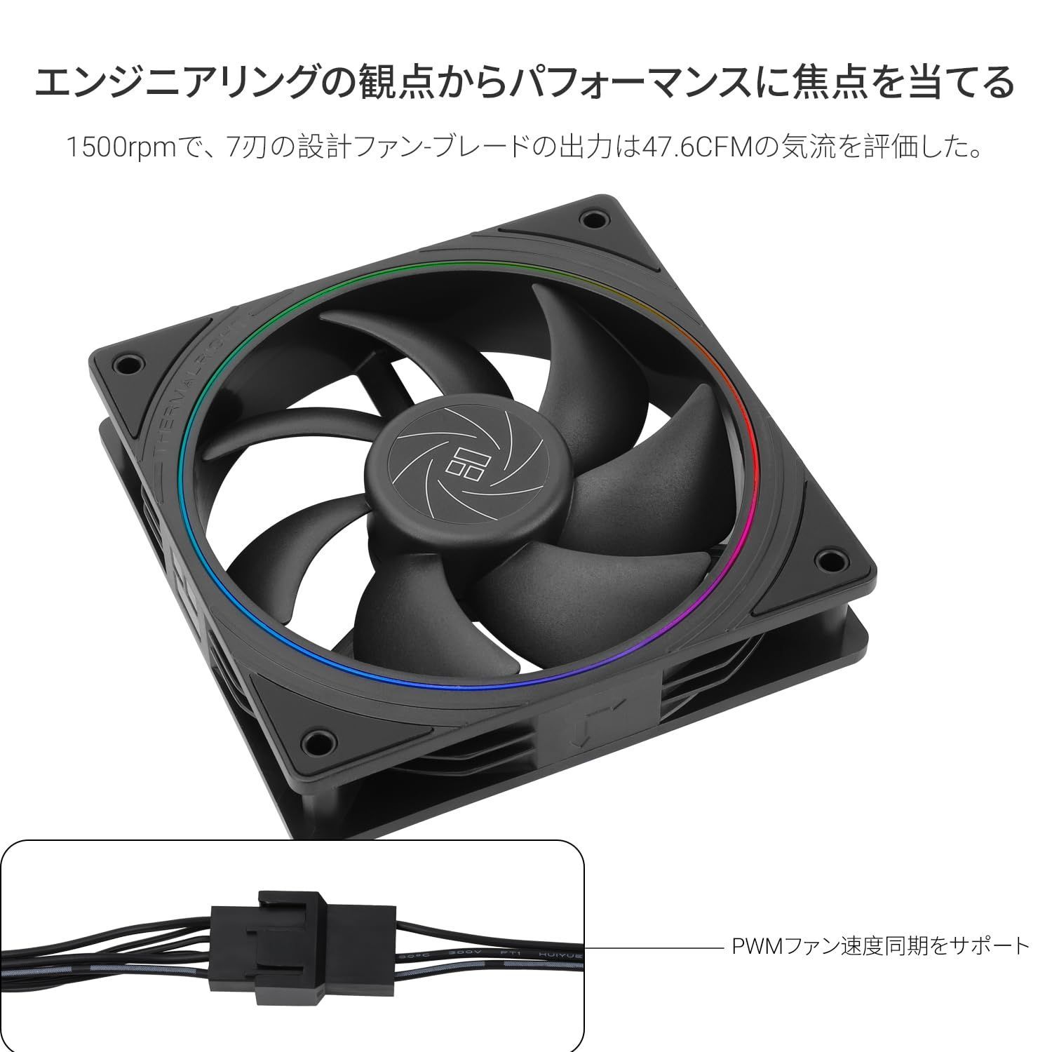 Thermalright TL-S12 cpuファンケースクーラーpwmファン,絞り光