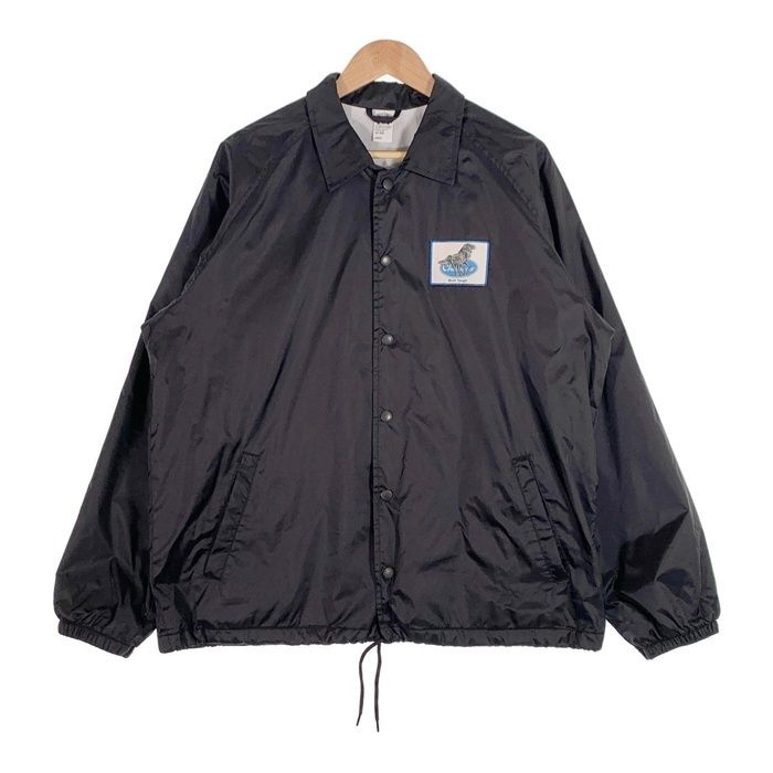 CHALLENGER チャレンジャー IRON HORSE COACH JACKET アイアンホース プリント コーチジャケット ブラック ナイロン Size L