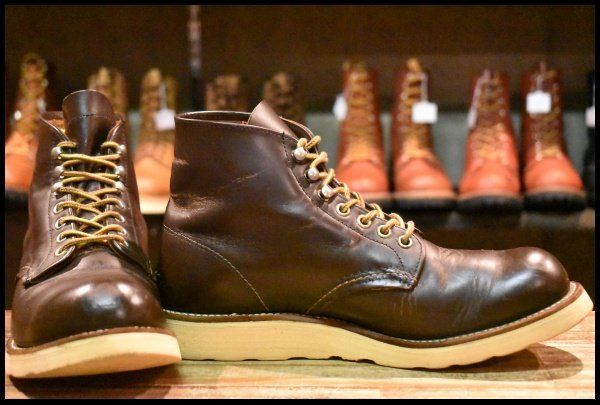 7.5 D 犬タグ レッドウィング 8160 アイリッシュセッター ガラスレザー コレクテッドグレイン 編み上げ ブーツ redwing FI 530