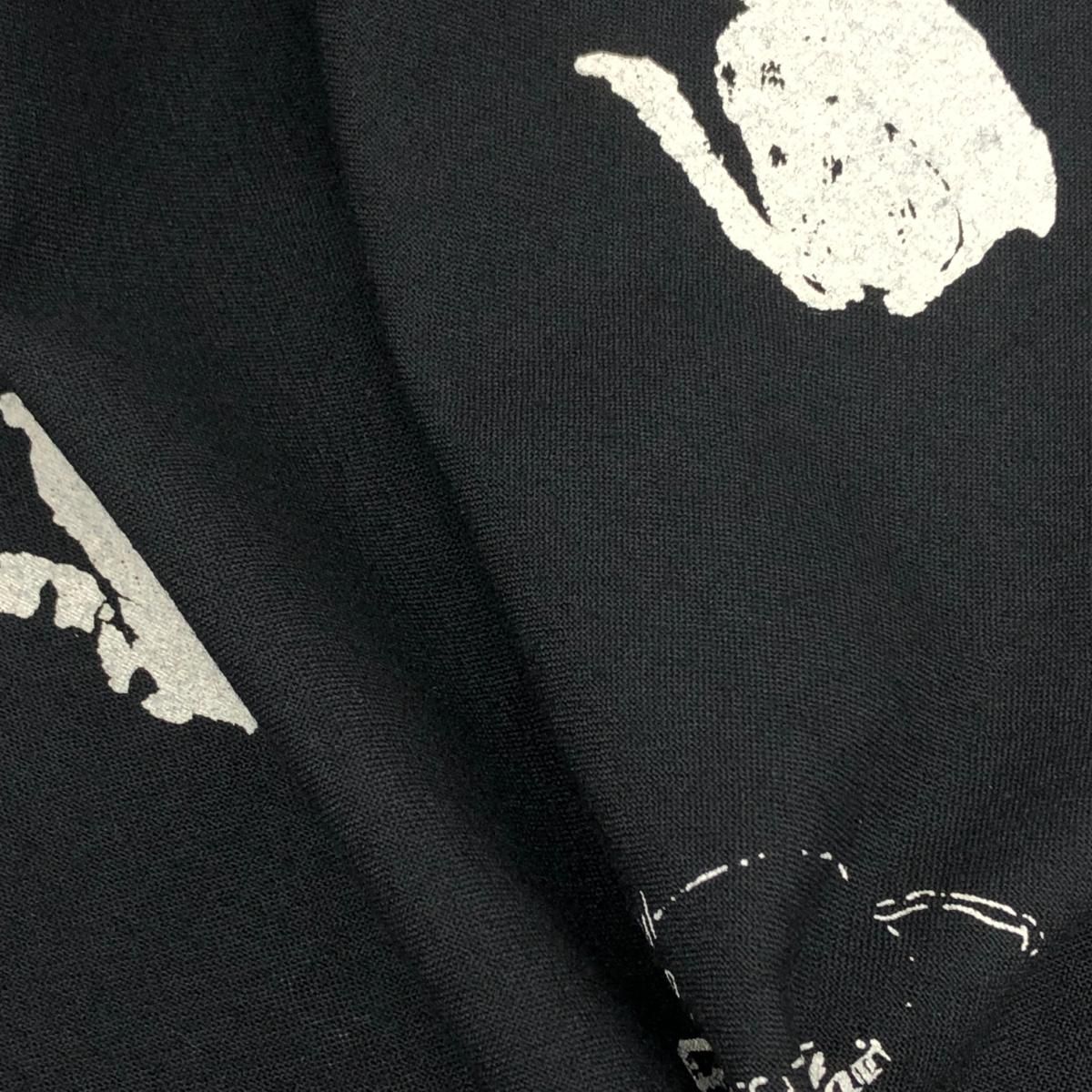 COMME des GARCONS コムデギャルソン ストール  猫柄/ネコ/キャット/正方形/スカーフ    ブラック レディース / 240001148864 COMME des GARCONS コムデギャルソン ストール 猫柄/ネコ/キャット