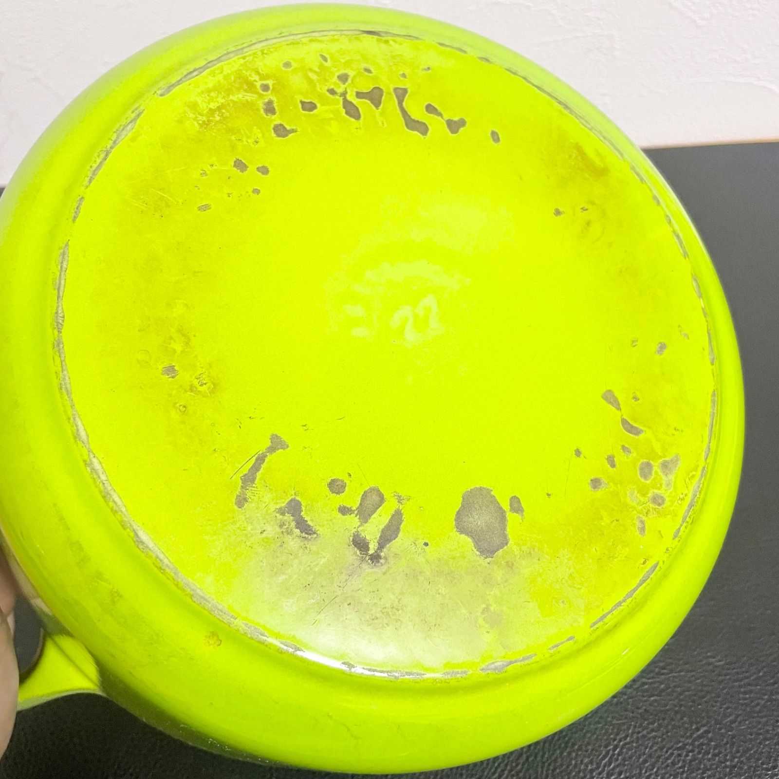  ル クルーゼ LE CREUSET ココット ロンド 黄緑 22 cm 両手鍋 鍋 グリル