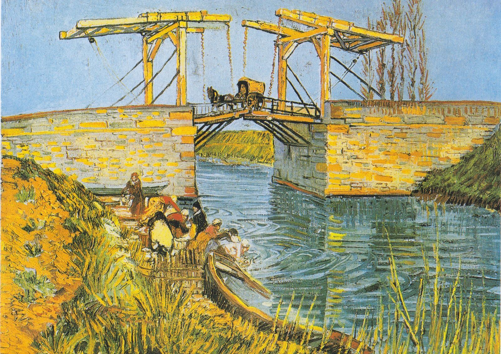 複製画・額付き・ゴッホ・「アルルの跳ね橋_02」 : グーピル