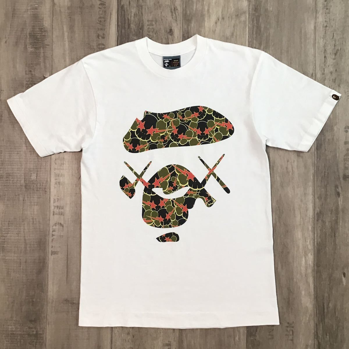 ☆激レア☆ KAWS × BAPE skull sta big face Tシャツ Sサイズ カウズ a  