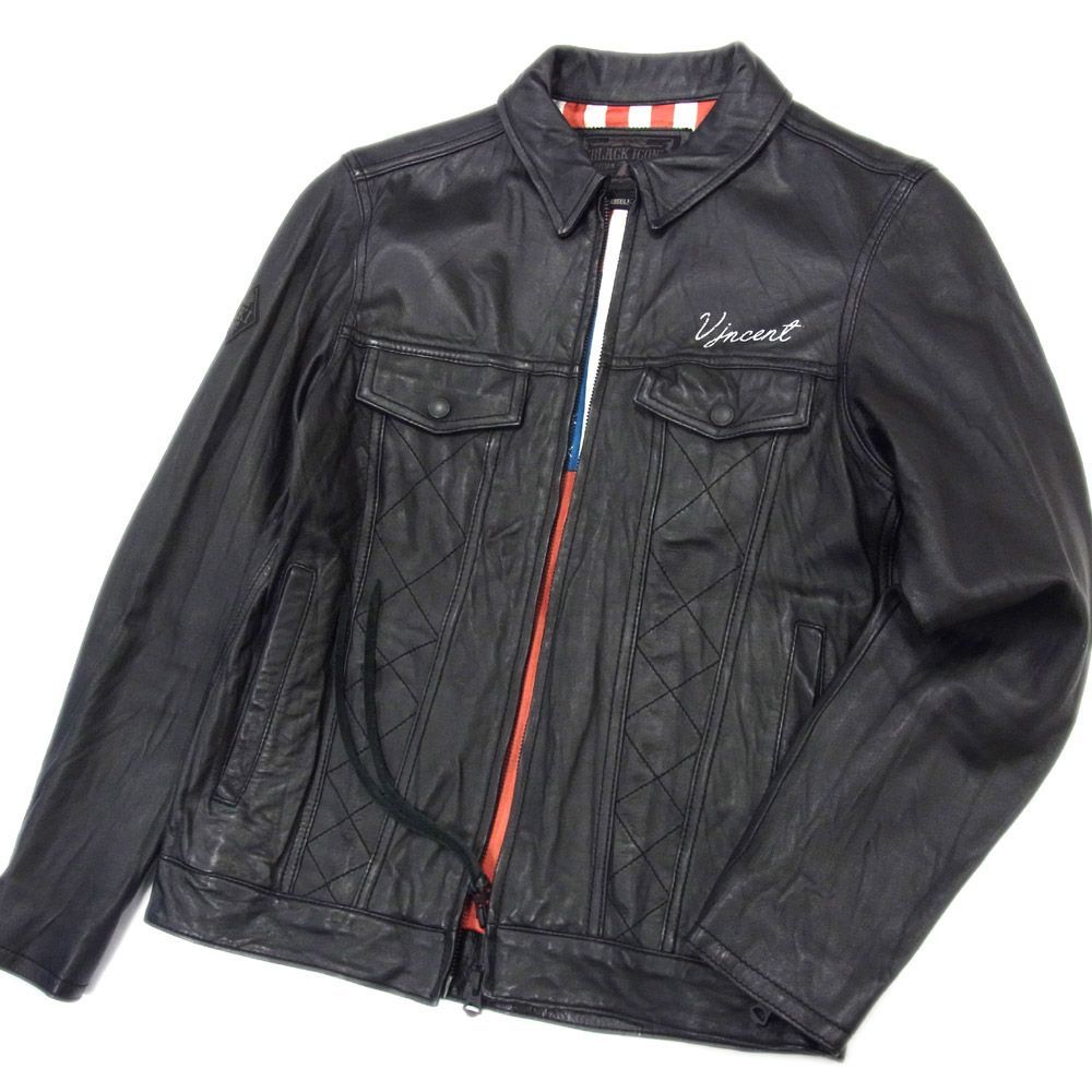 激レア 完売 定価6万円○NEIGHBORHOOD ネイバーフッド ラムレザー ジャケット B.I VINCENT L-JKT ブラック 羊革 メンズ  Sサイズ ブルゾン - メルカリ