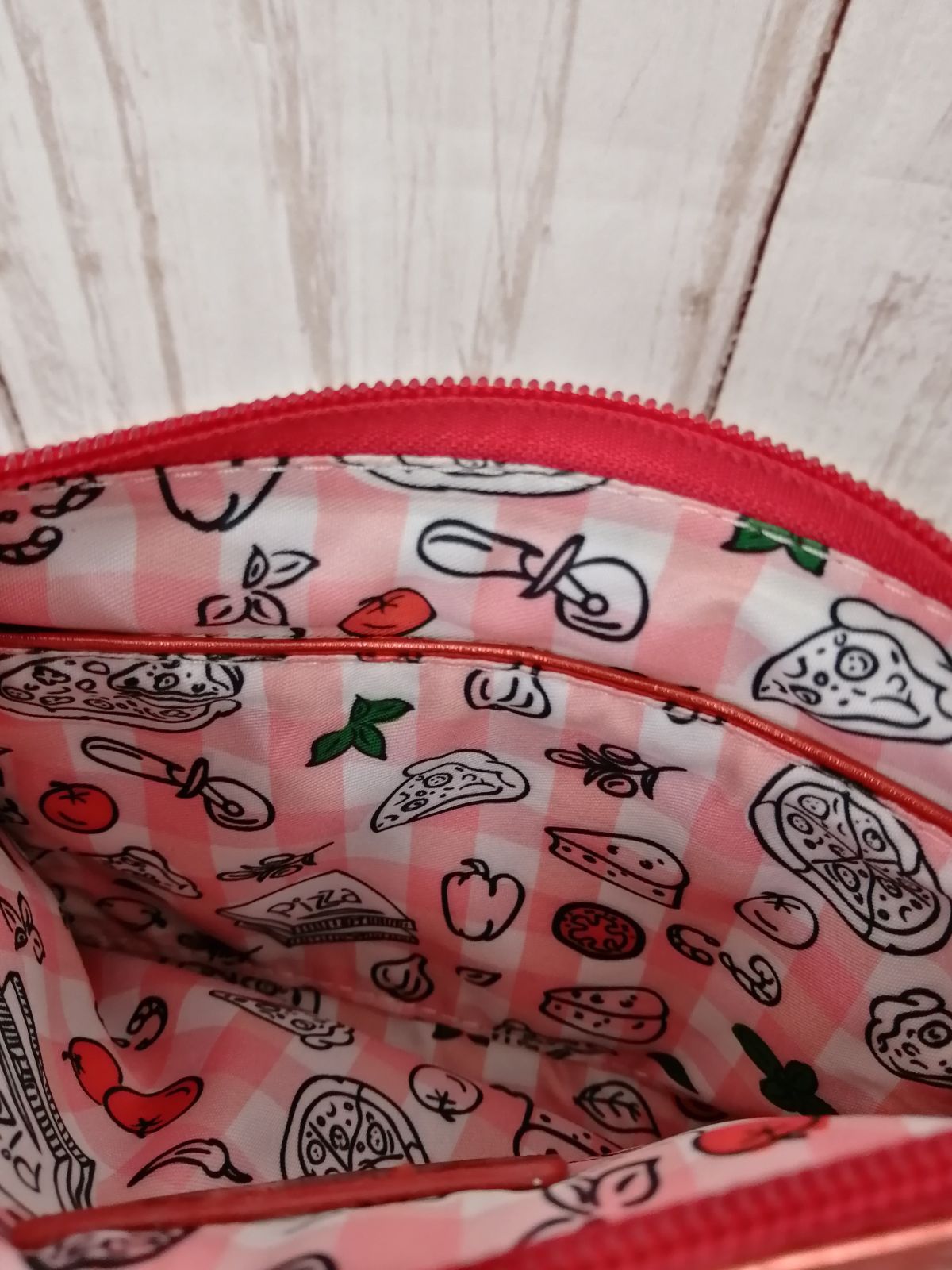 ベンデューラロンドン（vendula London）パウチバッグ　ピザ店柄 Vendula London ピザ店柄 パウチバッグ 0849 ベンデューラ