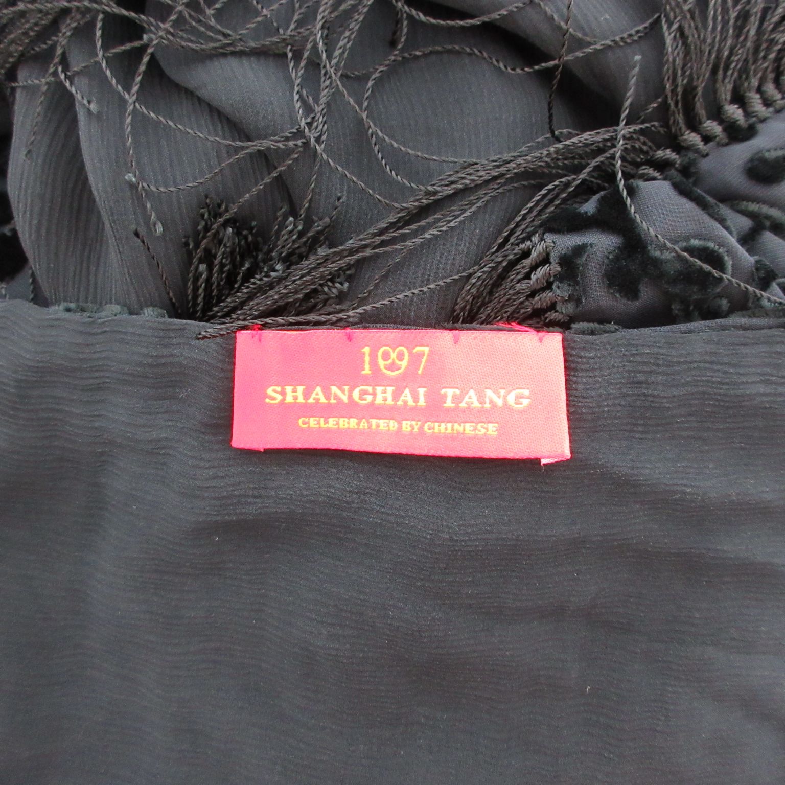 シャンハイタン Shanghai Tang 美品 ストール シルク混