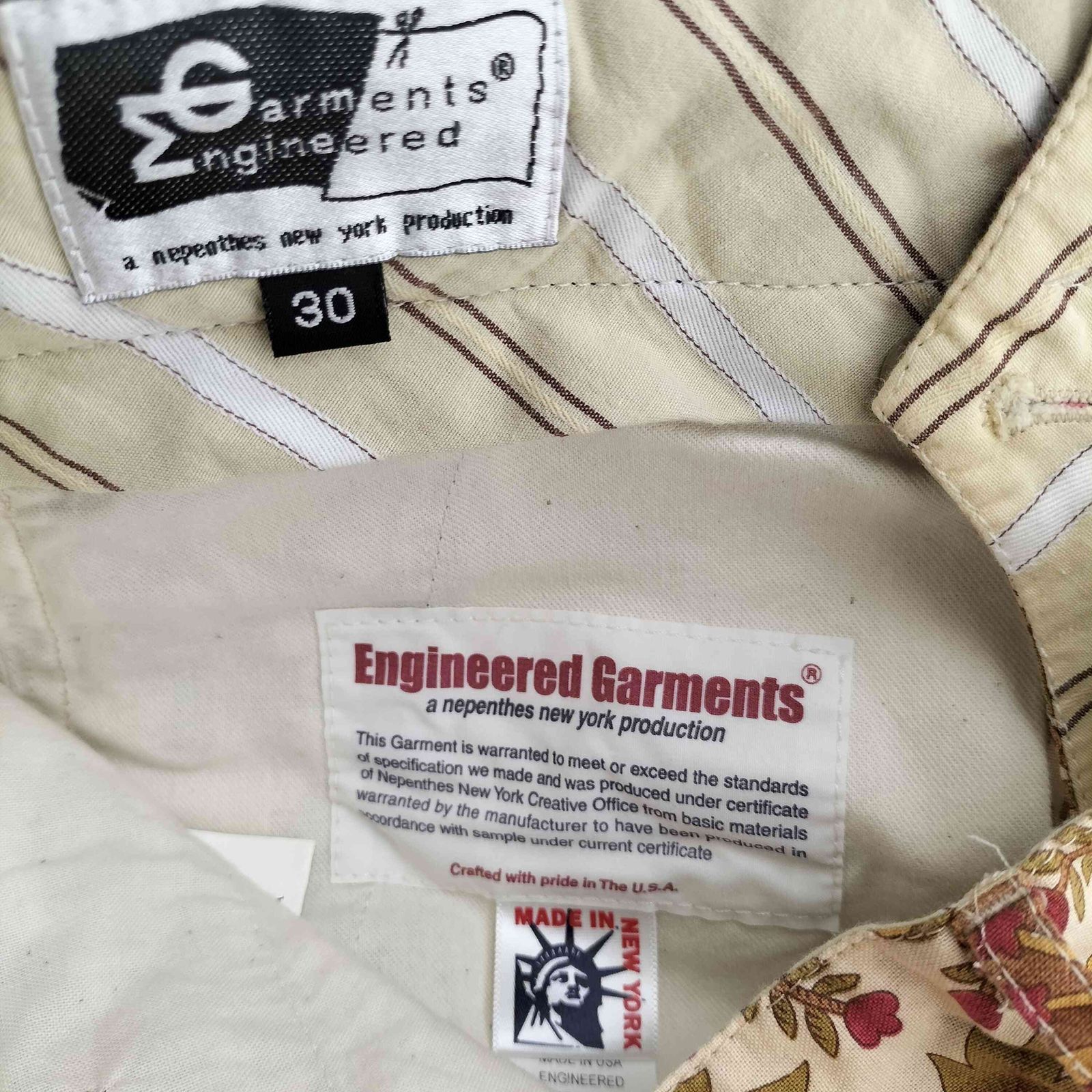 エンジニアードガーメンツ Engineered Garments 旧タグ USA製 総