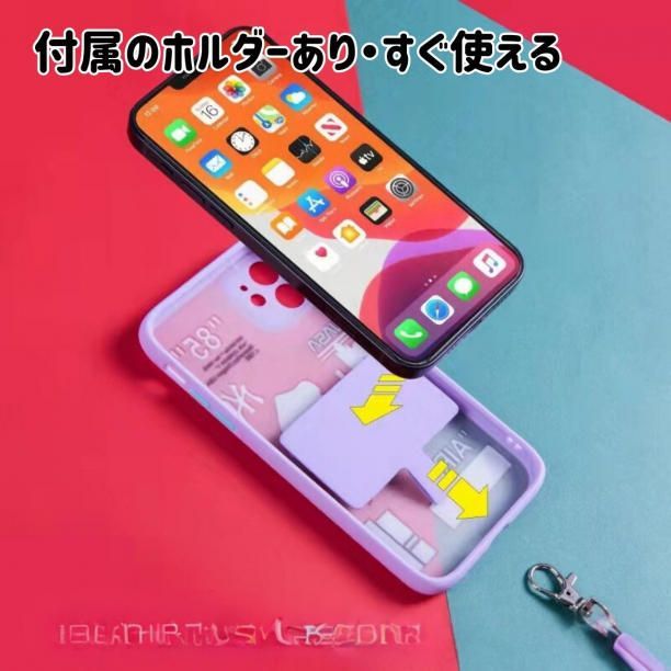 シンプル　スマホショルダー　カメラストラップ　ショルダーストラップ　コード