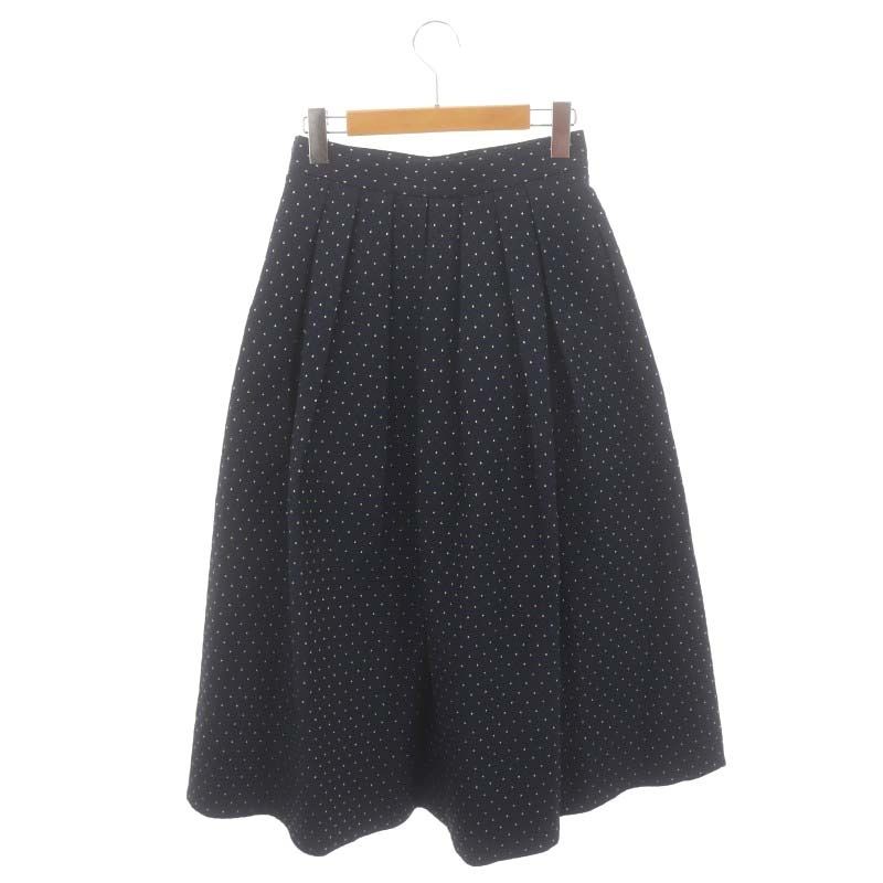 シートーキョー SHE Tokyo ラメドットスカート ロング丈 ミモレ丈