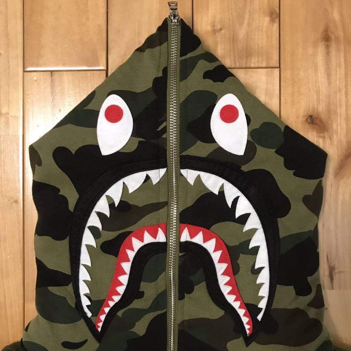 BAPE camo シャークパーカー shark ベイプ ape エイプ 迷彩