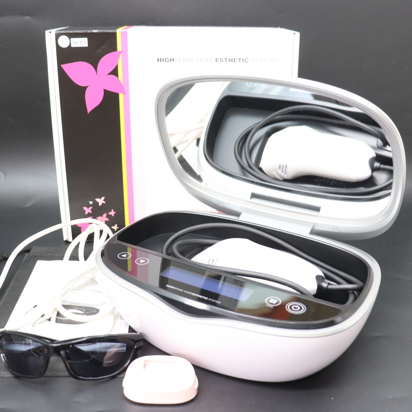 ぽ*ぽ様 美品KE-NON ケノン 脱毛器 NIPL-2080 V.8.5J 2 NIPL-2080-KEPW 極短USPL発光方式 美容器 KE-NON（ケノン） パール