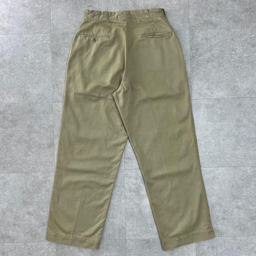 アメリカ軍 60s トラウザーズ チノ ビンテージ カーキ チノパン